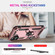 iPhone 17 Shockproof TPU Hybrid PC Phone Case with Holder - Rose Gold