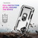 iPhone 17 Shockproof TPU Hybrid PC Phone Case with Holder - Silver