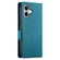iPhone 17 Side Buckle Magnetic Frosted Leather Phone Case - Blue