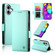 iPhone 17 Side Buckle Magnetic Frosted Leather Phone Case - Mint Green