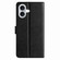 iPhone 17 Silk Texture Horizontal Flip Leather Phone Case - Black