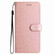 iPhone 17 Silk Texture Horizontal Flip Leather Phone Case - Rose Gold