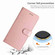 iPhone 17 Silk Texture Horizontal Flip Leather Phone Case - Rose Gold