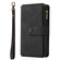 iPhone 17 Skin Feel Multi Card Slots Zipper Wallet Leather Phone Case - Black