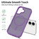 iPhone 17 Skin Feel TPU Hybrid PC MagSafe Phone Case - Purple