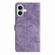iPhone 17 Skin-feel Embossed Butterfly Leather Phone Case - Purple
