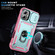 iPhone 17 Sliding Camshield TPU + PC Phone Case with Holder - Pink+Green