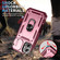 iPhone 17 Sliding Camshield TPU + PC Phone Case with Holder - Pink+Rose Red