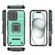 iPhone 17 Sliding Camshield TPU + PC Shockproof Phone Case with Holder - Green