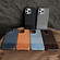 iPhone 17 Stitching Cloth MagSafe Magnetic PC Hybrid PU Phone Case - Dark Blue