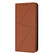 iPhone 17 Strong Magnetic Frosted Flip Leather Phone Case - Coffee Color
