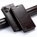 iPhone 17 Suteni Baroque Calf Texture Buckle Wallet Leather Phone Case - Brown