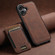iPhone 17 Suteni H17 Litchi Texture Leather MagSafe Detachable Wallet Phone Case - Brown