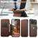 iPhone 17 Suteni J06 Retro Matte Litchi Texture Leather MagSafe Phone Case - Brown