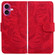 iPhone 17 Tiger Embossing Pattern Leather Phone Case - Red