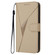 iPhone 17 Triangle Pattern Buckle Clasp Leather Phone Case - Gold