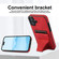 iPhone 17 Ultra-thin Shockproof Phone Protective Case with Holder - Red
