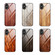 iPhone 17 Wood Grain Glass Phone Case - Black