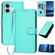 iPhone 17 YX0070 Carbon Fiber Buckle Leather Phone Case with Lanyard - Light Blue