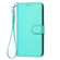 iPhone 17 YX0070 Carbon Fiber Buckle Leather Phone Case with Lanyard - Light Blue