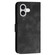 iPhone 17 YX0080 Grid Butterfly Embossed Pattern Flip Leather Phone Case with Lanyard - Black