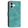 iPhone 17 YX0080 Grid Butterfly Embossed Pattern Flip Leather Phone Case with Lanyard - Light Blue