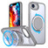 iPhone 16e / 17e 360-degree Rotating MagSafe Magnetic Holder Phone Case - Titanium Grey