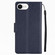 iPhone 16e / 17e 3-Card Slots Multifunctional Leather Phone Case - Blue