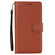 iPhone 16e / 17e 3-Card Slots Multifunctional Leather Phone Case - Brown