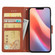 iPhone 16e / 17e 3-Card Slots Multifunctional Leather Phone Case - Brown