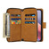 iPhone 16e / 17e 9 Card Slots Zipper Wallet Bag Leather Phone Case - Brown