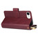iPhone 16e / 17e 9 Card Slots Zipper Wallet Bag Leather Phone Case - Wine Red