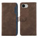 iPhone 16e / 17e ABEEL Color Block Magnetic RFID Leather Phone Case - Brown-Blue