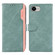 iPhone 16e / 17e ABEEL Color Block Magnetic RFID Leather Phone Case - Cyan-Pink
