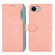 iPhone 16e / 17e ABEEL Color Block Magnetic RFID Leather Phone Case - Pink-Cyan