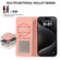 iPhone 16e / 17e ABEEL Color Block Magnetic RFID Leather Phone Case - Pink-Cyan