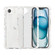 iPhone 16e / 17e Acrylic Color Point Transparent Phone Case - White