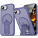 iPhone 16e / 17e Acrylic Hybrid TPU MagSafe Holder Phone Case - Dark Night Purple