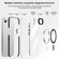 iPhone 16e / 17e Airbag TPU + TPE+ PC Clear MagSafe Phone Case - Black
