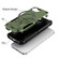 iPhone 16e / 17e Armor Magsafe Holder PC Hybrid TPU Phone Case - Army Green