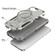 iPhone 16e / 17e Armor Magsafe Holder PC Hybrid TPU Phone Case - Grey
