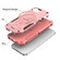 iPhone 16e / 17e Armor Magsafe Holder PC Hybrid TPU Phone Case - Pink