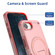 iPhone 16e / 17e Armor Magsafe Holder PC Hybrid TPU Phone Case - Pink
