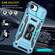 iPhone 16e / 17e Armor PC + TPU Camera Shield Phone Case - Light Blue