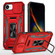 iPhone 16e / 17e Armor PC + TPU Camera Shield Phone Case - Red