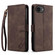iPhone 16e / 17e AZNS A2 Series Tri-Card Wallet RFID Vegan Leather Phone Case with Strap - Brown