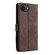 iPhone 16e / 17e AZNS A2 Series Tri-Card Wallet RFID Vegan Leather Phone Case with Strap - Brown