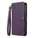 iPhone 16e / 17e AZNS A2 Series Tri-Card Wallet RFID Vegan Leather Phone Case with Strap - Purple