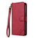 iPhone 16e / 17e AZNS A2 Series Tri-Card Wallet RFID Vegan Leather Phone Case with Strap - Red