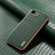iPhone 16e / 17e AZNS Electroplated Frame Crocodile Texture Full Coverage Phone Case - Green